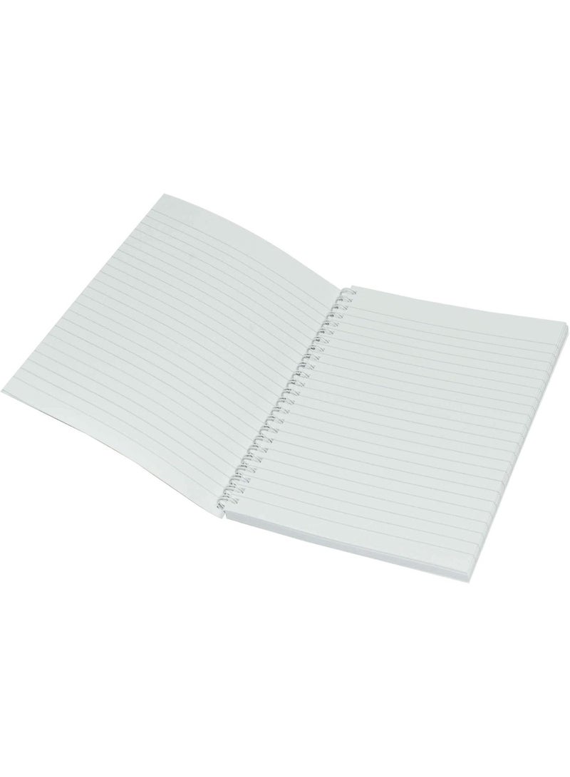 FIS Light Spiral Soft Cover Notebook, A5 Size(14.8x21cm), Single Line Ruling, 100 Sheet, Pack of 10 Pieces-LINBA51701S - Image 3